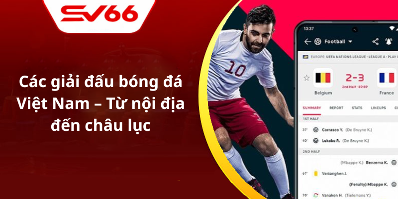Các giải đấu bóng đá Việt Nam – Từ nội địa đến châu lục